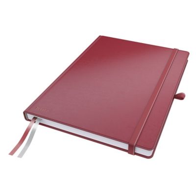 LEITZ COMPLETE NOTEBOOK HARD COVER A4 RULED RED