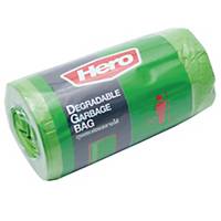 HERO Roll Waste Bag 18X20 inches Green Pack of 40