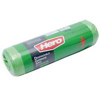 HERO Roll Waste Bag 30X40 inches Green Pack of 12