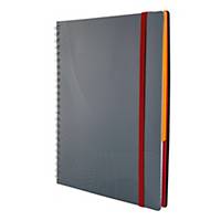 Notizio Notebook, A5, Squared, 180 Pages, Grey