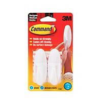 Command Oval Hook Adhesive Med - Pack 2