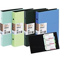 COMIX A-1643 Business Card Folder for 180 Cards Assorted Colours