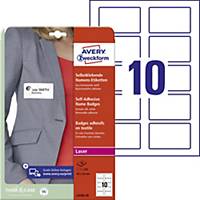 Avery L4785-20 Self Adhesive Name Badges, 80 x 50 mm, 10 Labels Per Sheet
