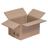 American kraft box double wave  250 x 180 x 140 - pack of 20