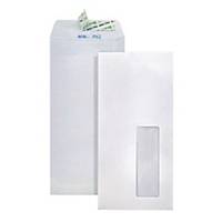 Winpaq Opaque Window Peel & Seal White Envelope 4.5 X 9.75  100gsm - Box of 500