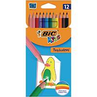 Kredki BIC Kids Tropicolors, opakowanie 12 kolorów
