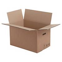 Boîte de déménagement hauteur variable + poignées 550 x 350 x 350 - paquet de 10