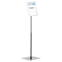 Durable DURAVIEW Floor Stand A4 - Made of Strong Metal - Magnetic Frame Top