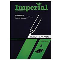 IMPERIAL Transparent Film For Writing A4 100 Sheets