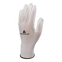 Rękawice poliestrowe DELTA PLUS VE702P, białe, rozmiar 7, 12 par