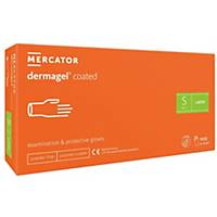 Mercator dermagel® Disposable Latex Gloves, Size S, 100 Pieces