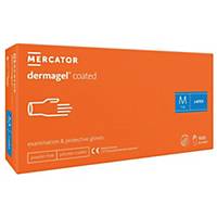 Mercator® dermagel® Disposable Latex Gloves, Size M, 100 Pieces