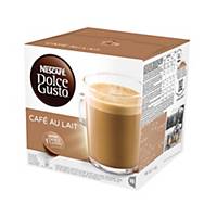 Nescafé Dolce Gusto koffiecups, café au lait, pak van 16 capsules