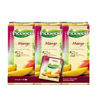 Thé à la mangue Pickwick Professional, la boîte de 75 sachets de thé