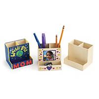 Pots à crayons en bois Colorations à décorer, le paquet de 12 pièces