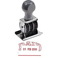 ART D-4R   PAID   RUBBER DATE STAMP ENGLISH LANGUAGE