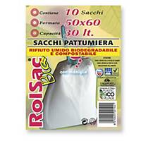 BX10 COMPOST WASTE BAGS W/HANDLES 50X60