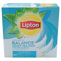 Lipton tea bags Green mint - box of 100