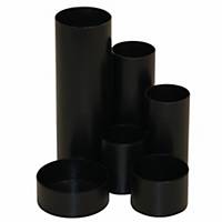 Rangement multi-compartiments, 6 compartiments, noir
