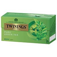 TWININGS Tea Bags Pure Green Tea Box of 25 Sachets