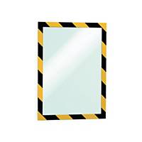 Durable Duraframe Security A4 Black/Yellow - Pack of 2