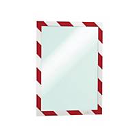 Durable Duraframe Security A4 Red/White - Pack of 2