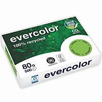 Clairefontaine Papier Evercolor, recycled, 80g/qm, A4, lindgrün, 500 Blatt