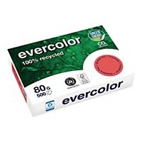 Papier kolorowy EVERCOLOR, A4, malinowy, 80 g/m², 500 arkuszy