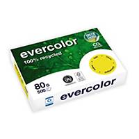 Evercolour Recycled Paper A4 80gsm Yellow - 1 Ream of 500 sheets