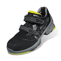 uvex 1 85428 Safety Sandals, S1 SRC ESD, Size 43, Black