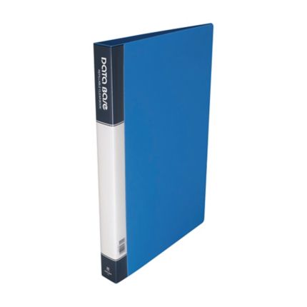 Data Base Refillable Clear Book 20 Pockets F4 Blue Data Base Refillable Clear Book 20 Pockets F4 Blue
