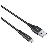 Nabíjací kábel Trust Keyla, USB + Lightning, 1 m, čierny