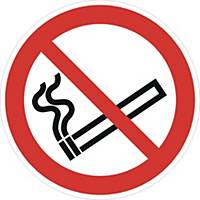Prohibited Sign, No Smoking, diameter: 200 mm, red/white