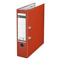 Leitz lever arch file 180° PP A4 spine 80mm light red