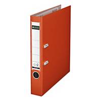 Leitz lever arch file 180° PP A4 spine 50mm light red