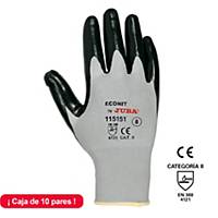 Caja de 10 pares de guantes de precisión Juba 115151 - talla 9