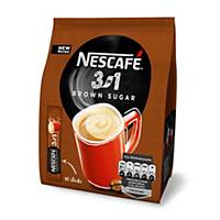 Nescafé 3 in1 barna nádcukorral, 18 g, 10 darab/csomag