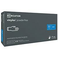 Mercator® vinylex® Disposable Vinyl Gloves, Size M, 100 Pieces