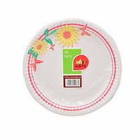 PAPER PLATE 7 INCH ASSORTED DESIGN-PACK OF 20