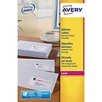 Avery L7159-40 etiketten voor laserprinters, 63,5 x 33,9 mm, 960 stuks