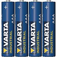 Varta Batterie 4003211304, Micro, LR03/AAA, 1,5 Volt, Industrial, 4 Stück