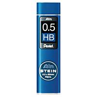 Recharges Pentel® AIN Stein pour porte-mine, HB, épaisseur 0,5 mm, les 40 pièces