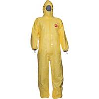 TYCHEM C PROTECTIVE COVERALL L YELLOW