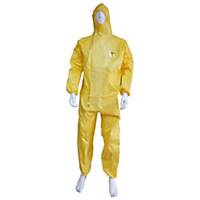 DUPONT TYCHEM C COVERALL CHEMICAL PROTECTION LARGE YELLOW