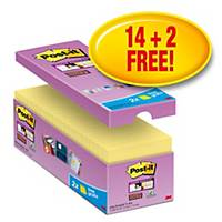 Post-It Super Sticky Value Pack Notes 76X76mm Yellow Pk16