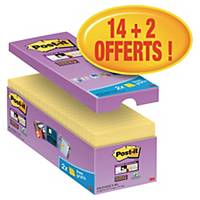 Post-It Super Sticky Value Pack Notes 76X76mm Yellow Pk16