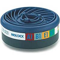 Caixa de 10 filtros tipo ABEK1 protecção Gas & Vapor MOLDEX 9401