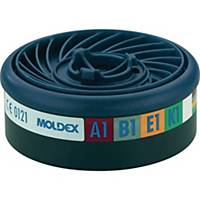 Moldex Gasfilter EasyLock 940001, Typ A1B1E1K1, 10 Stück
