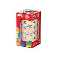 Apli stick figures star silver on roll - pack of 2360 figures