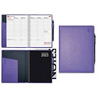 CC 2283 Viikkomuistio Plus 2023 viikkokalenteri violetti 148 × 210mm